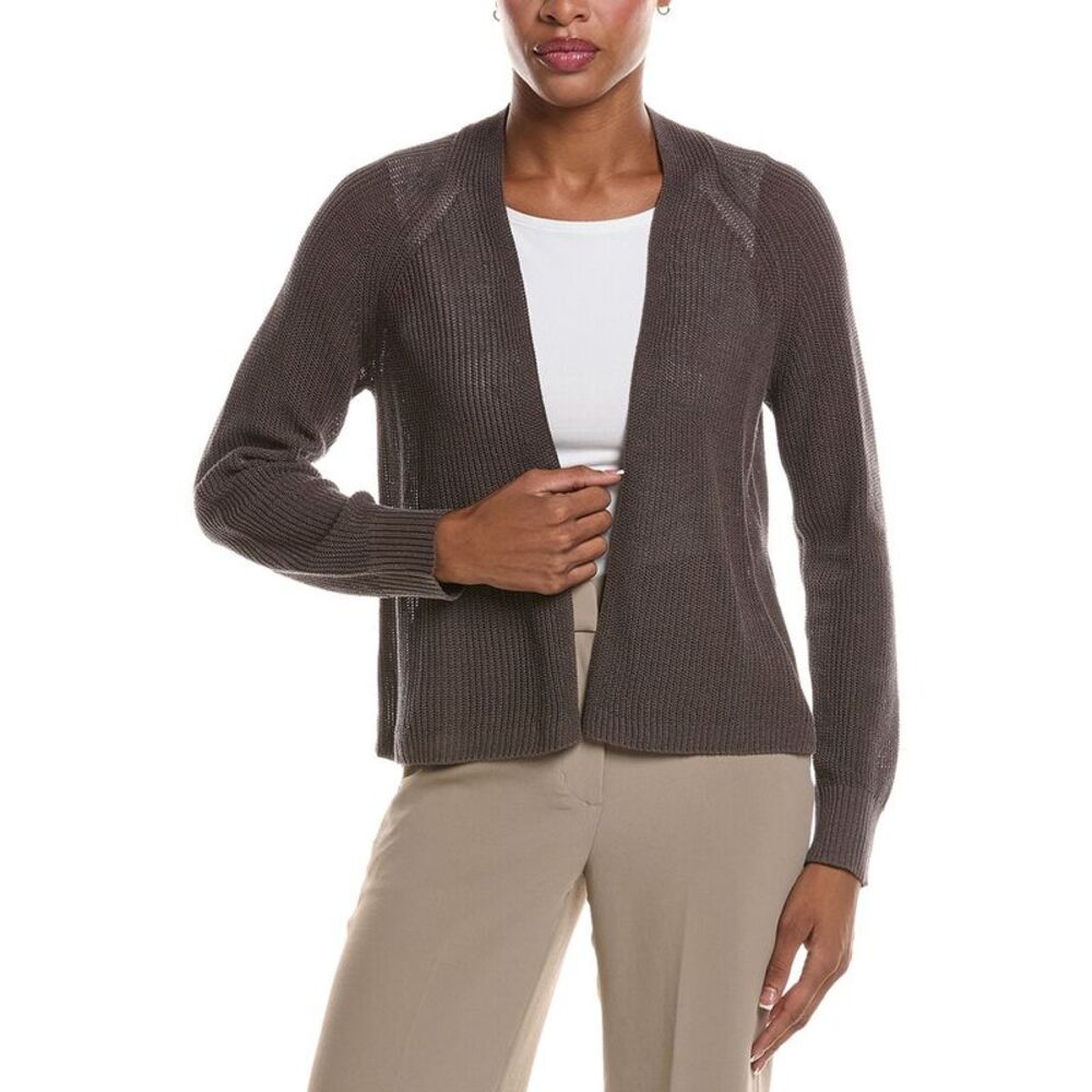 Eileen Fisher Womens  Silk-Blend Cardigan